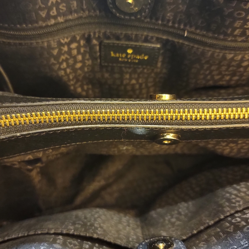 ***SOLD***Kate Spade Black Satchel Leather Handbag - Picture 3 of 5